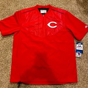 NWT MAJESTIC Coldbase pullover-Cincinnati Reds